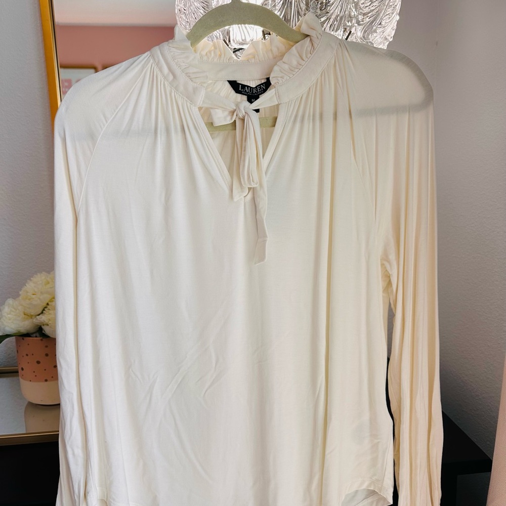 Lauren by Ralph Lauren Cream Blouse